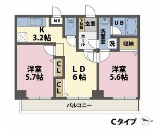 ルミエール新城の物件間取画像